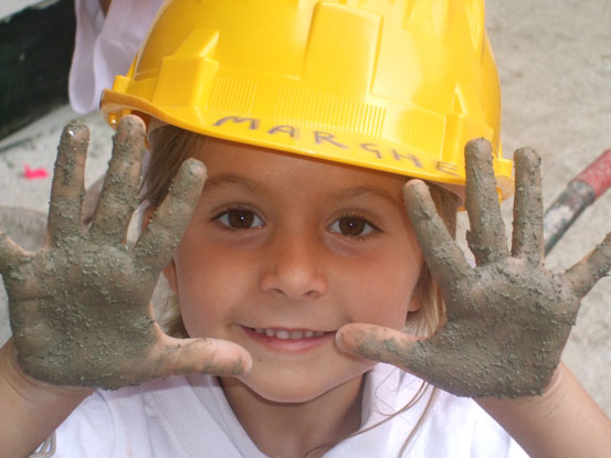 Bambini in cantiere