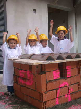 Bambini in cantiere