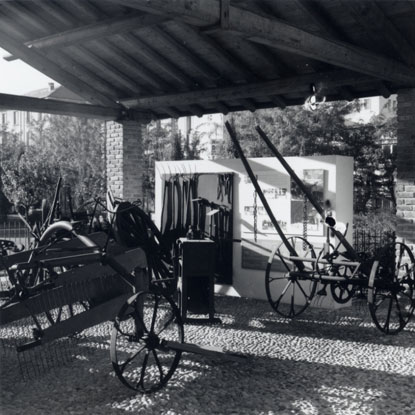 Attrezzi agricoli del Museo della civiltà contadina di Cascina Cappelletti